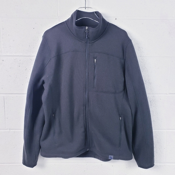 L.L. Bean Slightly Fitted Sweater Fleece Jacket Full Zip Gray Men's Large - Picture 1 of 10